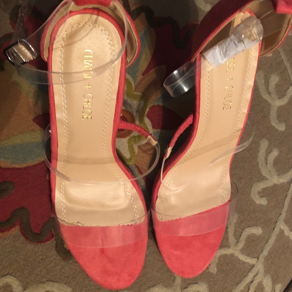 SOLD!!!    Sexy Clear Strappy Heels